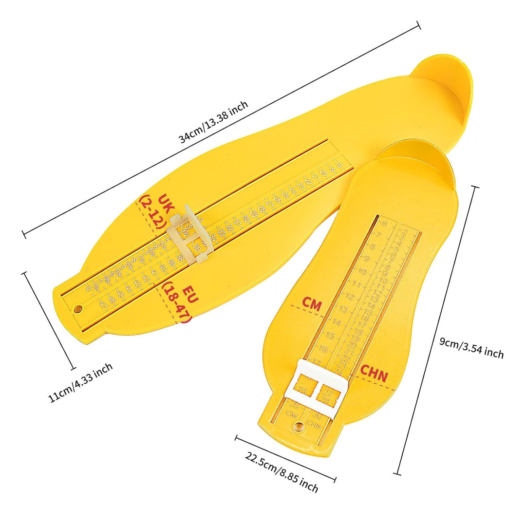 2 Stück Fussmessgerät, Schuhgrössen Messen Grössen für Kinder, Erwachsene Zu Messen - Fussmesser Kin