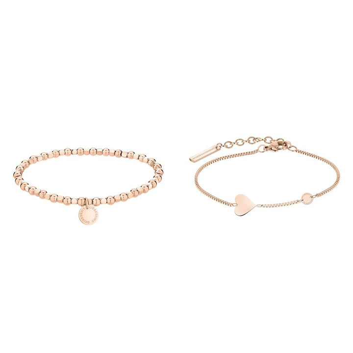 LIEBESKIND BERLIN Beads Armband – kleine Kugeln aus Edelstahl & Edelstein – Silber, Gold, Roségold &