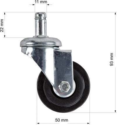 Staboos Rollhocker bis 160 kg - Sattelsitz mit Gel Polster - Praxishocker mit Rollen - Drehhocker hö