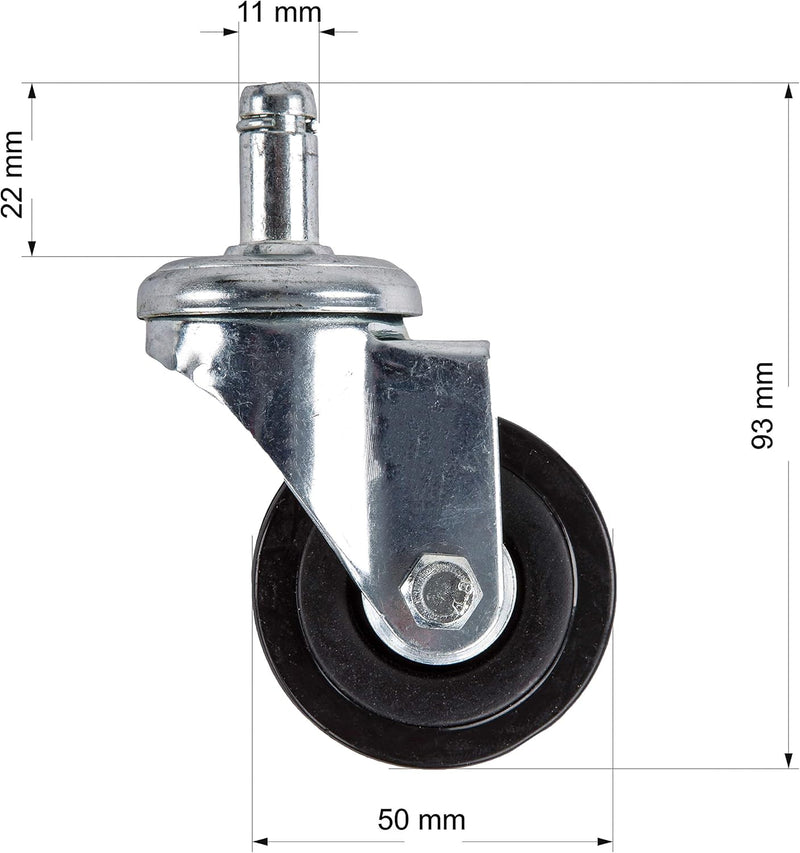 Staboos Rollhocker bis 160 kg - Sattelsitz mit Gel Polster - Praxishocker mit Rollen - Drehhocker hö