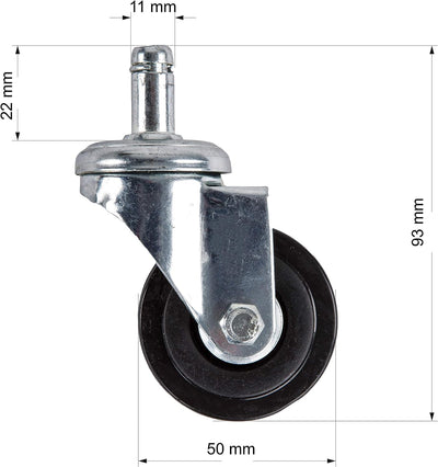 Staboos Rollhocker bis 160 kg - Sattelsitz mit Gel Polster - Praxishocker mit Rollen - Drehhocker hö