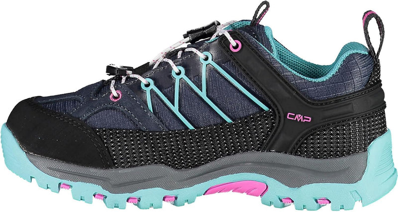 CMP Unisex Kinder Kids Rigel Low Shoe Wp Trekking-& Wanderhalbschuhe 32 EU B Blue Acqua, 32 EU B Blu