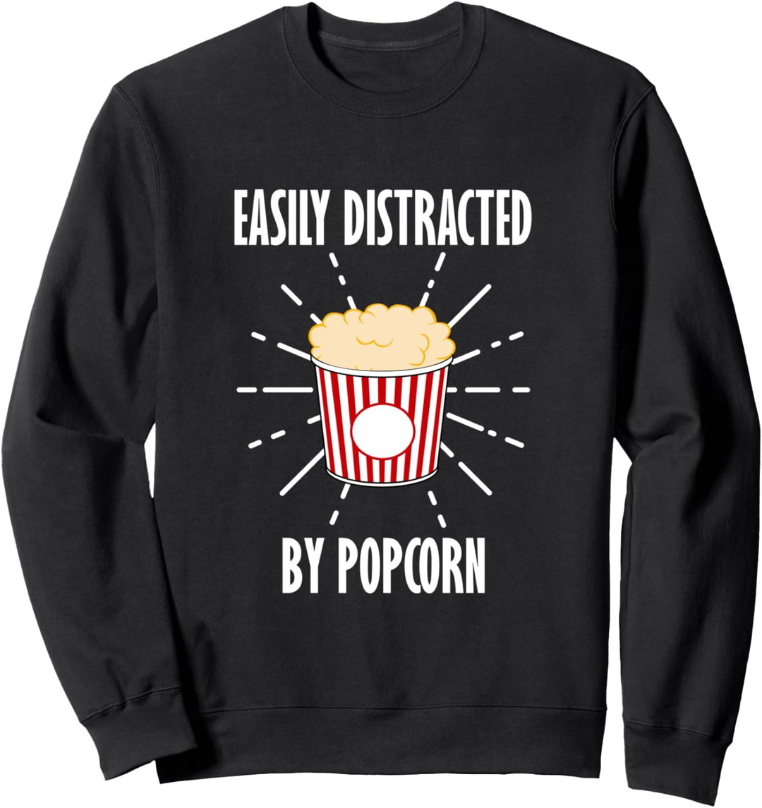 Popcorn Lustiger Spruch Filme gucken Mais Sweatshirt