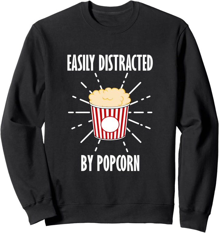 Popcorn Lustiger Spruch Filme gucken Mais Sweatshirt