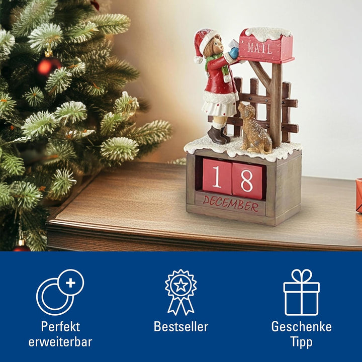 Villeroy & Boch - Winter Collage Accessoires Kalendermädchen, bunt, 12,5 x 8 x 22,5 cm 12,5x8x22,5cm