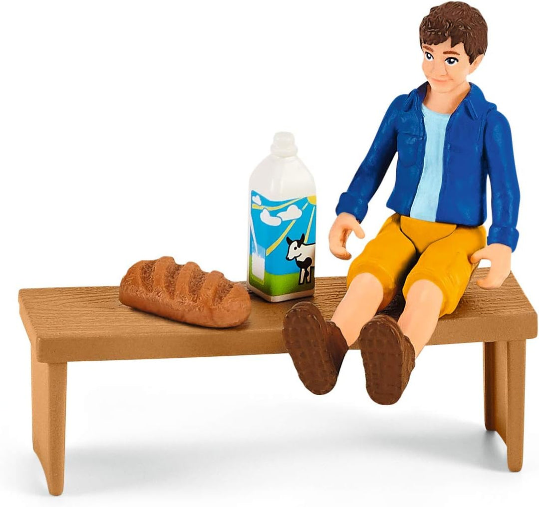 SCHLEICH 42528 Mobiler Farm Stand, ab 3 Jahren, Farm World - Spielset, 21 Teile Single Standardverpa