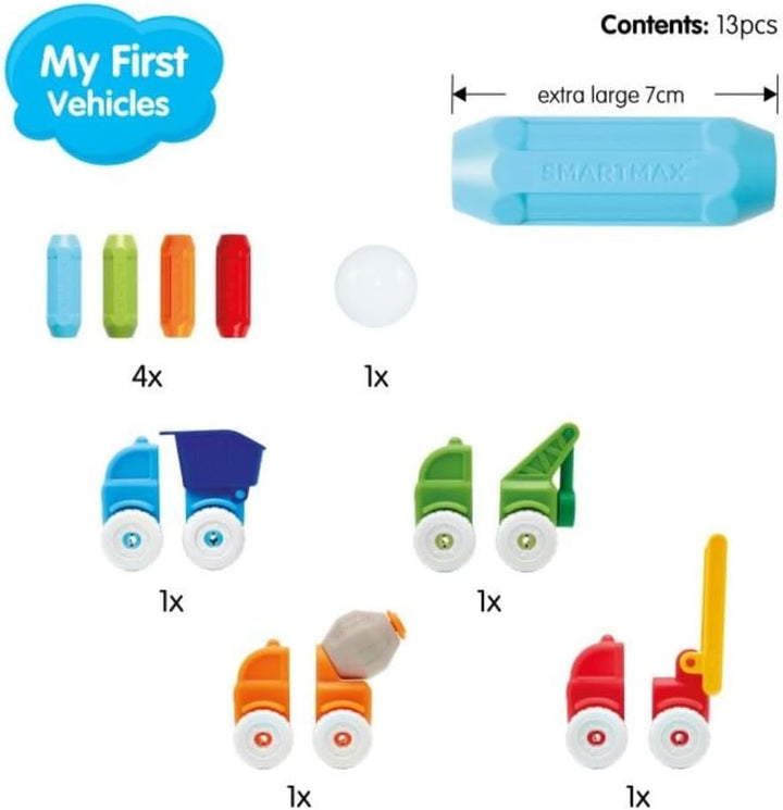 SmartMax - My First Vehicles, Magnetic Discovery Play Set, 13 pieces, 1 - 5 Years