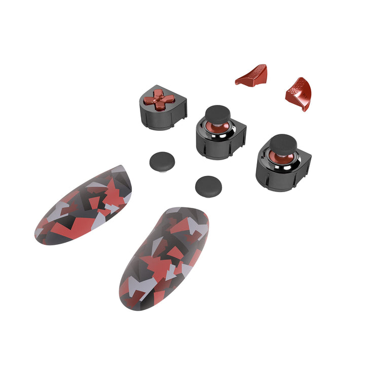 Thrustmaster eSwap X Red Colour Pack, Pack mit 7 Hintergrundbeleuchteten für eSwap X Controller Red