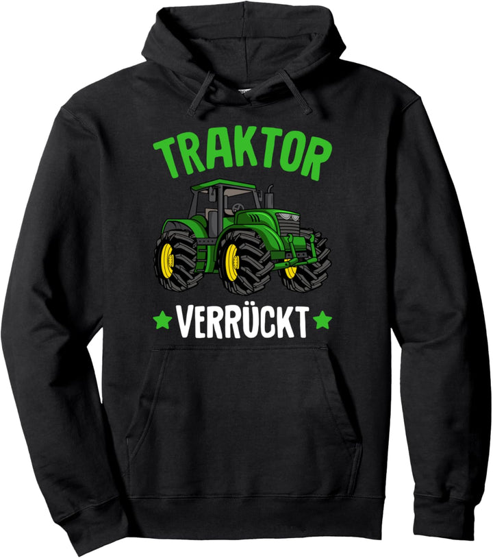 Traktor Verrückt Trecker Kinder Jungs Jungen Pullover Hoodie