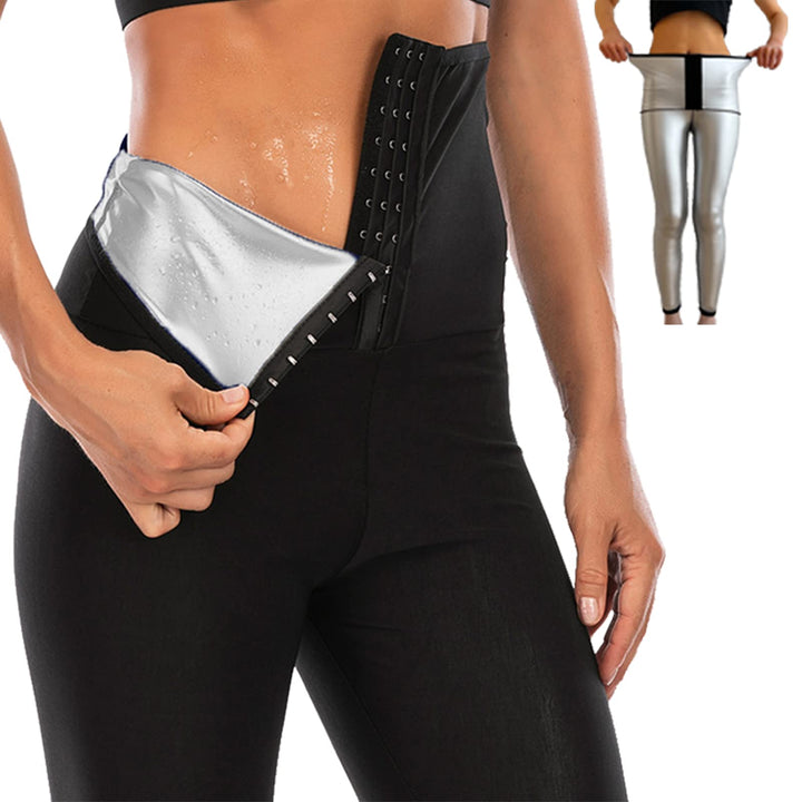 Merlvida Shape Leggings Damen High Waist Sauna Jogginghose Abnehmen Sporthose Bauchkontrolle Body Sh