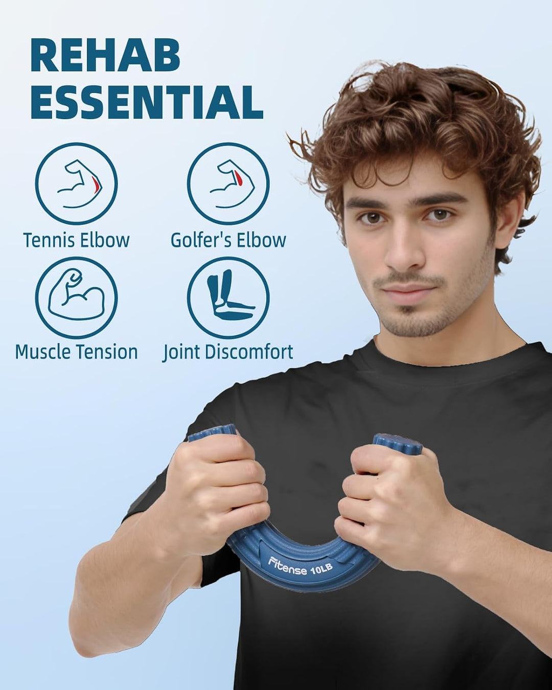 Flex Therapie Bar Kit, FlexBar Handtrainer, Widerstand Bar, Tennisarm Therapie Bar, Twist Hand Exerc