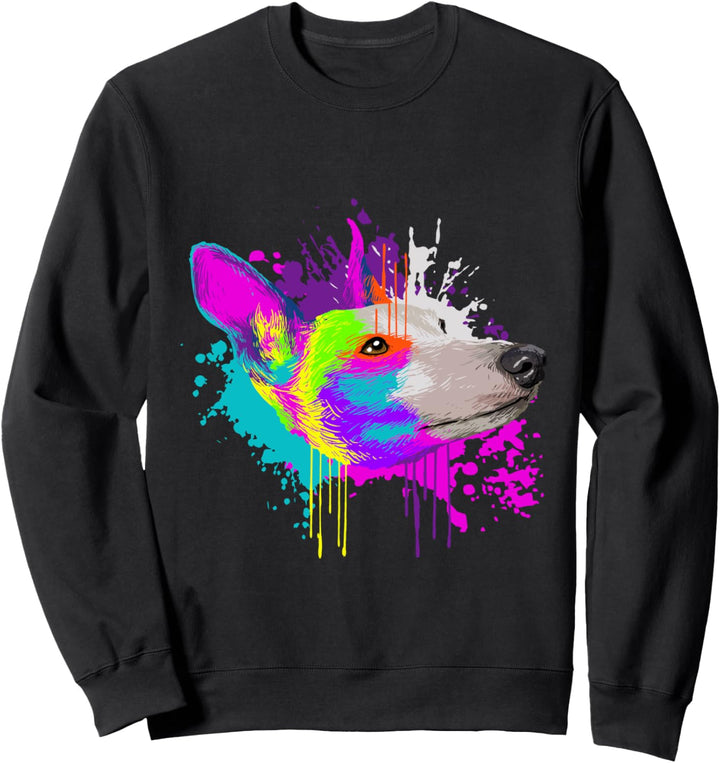 Splash Art Whippet Hundehalter Geschenkidee Hunde Sweatshirt