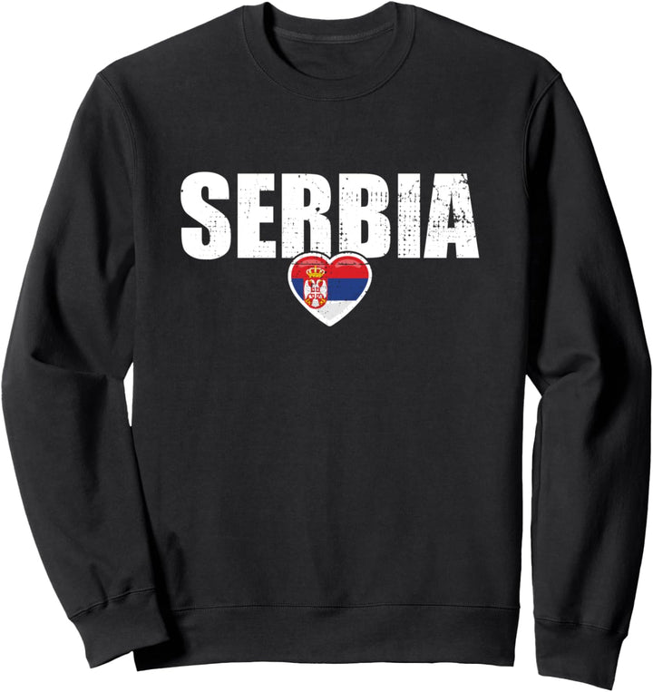 Serbia Herz Serbien Serbische Flagge Stolzer Serbe Sweatshirt