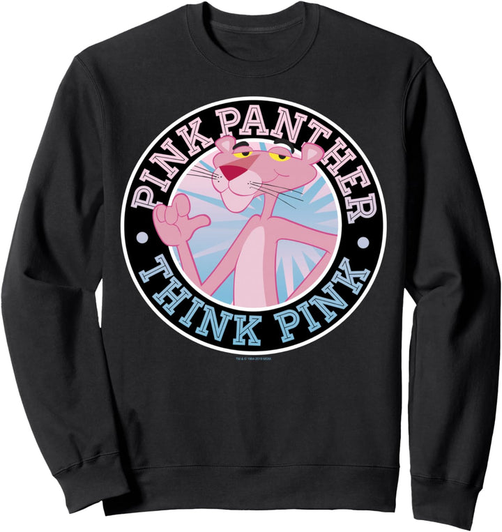 Pink Panther Think Pink Circle Portrait Sweatshirt