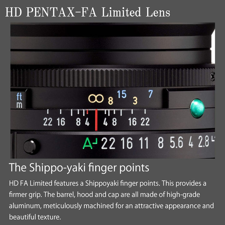 Pentax PENTAX-FA 43mmF1.8 Limited Silber Weitwinkelobjektiv mit leistungsstarker HD-Vergütung, für d