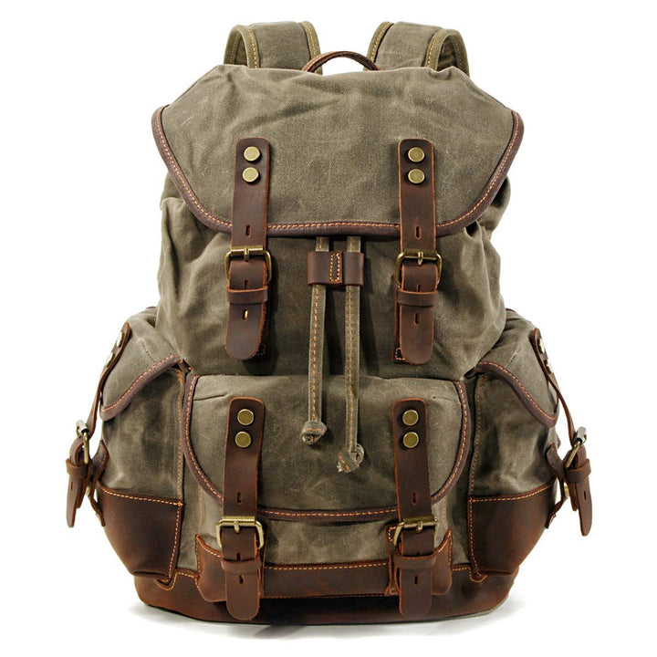 Rucksack Vintage/Canvas Tasche Craftride RG8 für Freizeit 20L grün