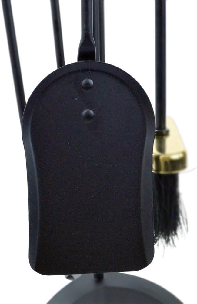Home Discount 5 Teile Companion Sets - Schwarz & Messing, Schwarz