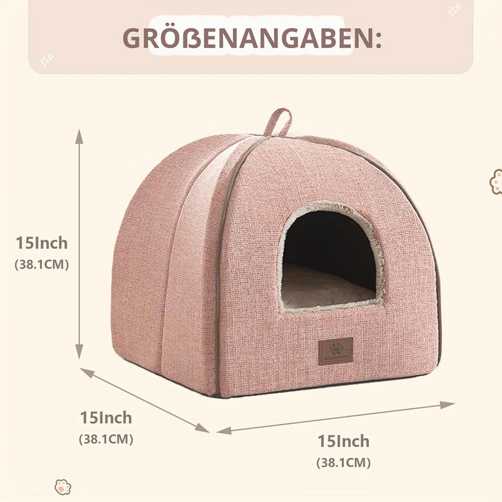 WINDRACING Katzenbett für Indoor-Katzen – Katzenhöhlenbett, Katzenhaus-Katzenzelt mit abnehmbarem, w