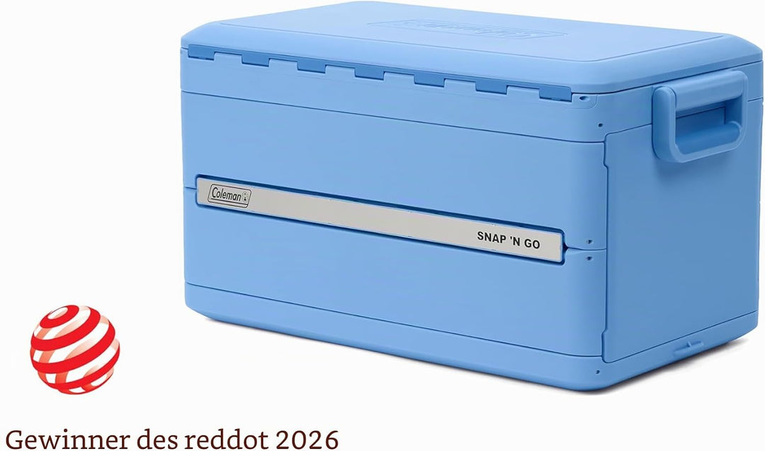 Coleman Snap 'N Go 55QT Faltbare Kühlbox | Isolierte Hartschalen-Eisbox | 52 Liter | Hält EIS bis zu