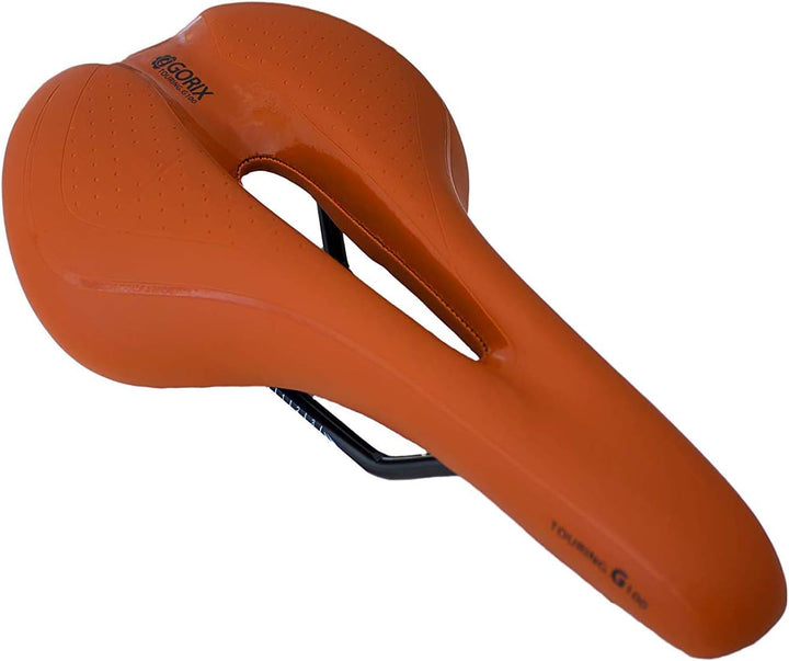 GORIX Fahrradsattel Sitz Bequemes Kissen mit Rail Mountain Road Fahrrad für Männer und Frauen (GX-C1