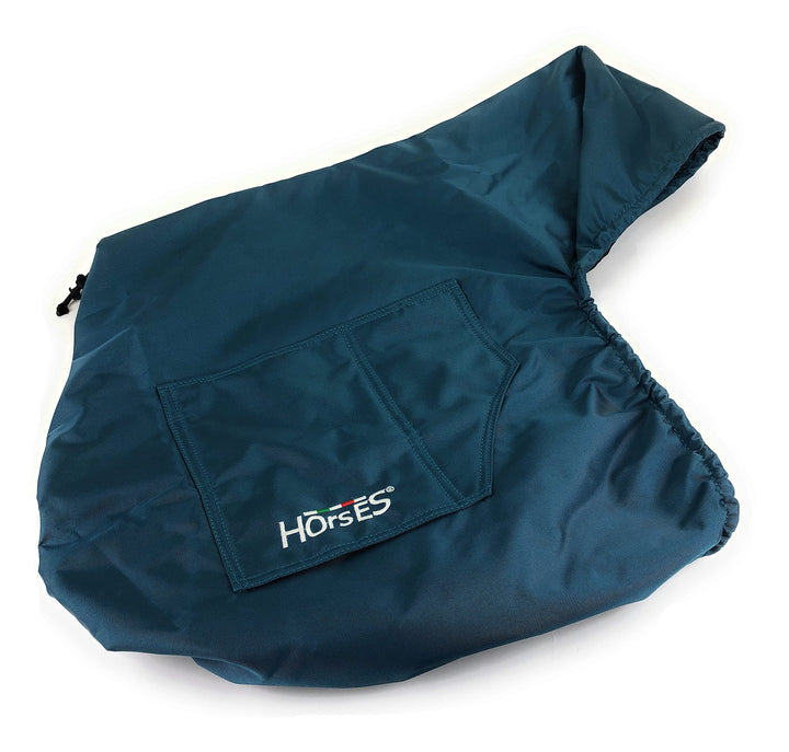 Horses, Sattel Überzug In Nylon mit innerhalb Fleece, Verstellbarer Sitzbezug, Geeignet für mehrere
