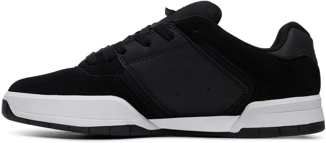 DC Herren Central Casual Low Top Skate Shoe SneakerSkate-Schuh 38 EU Black White, 38 EU Black White
