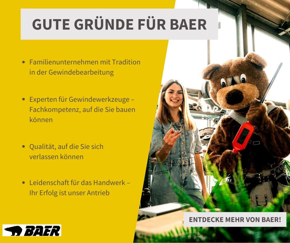 BAER PRO Schneideisenhalter 38 x 14mm, M 12-14, BSW 1/2-9/16 - DIN 225 - Halter für Schneideisen - G