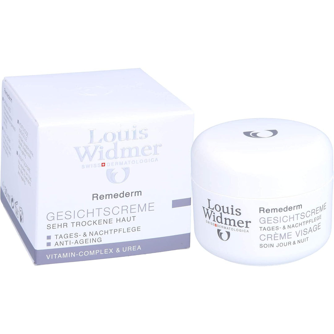 Louis Widmer Remederm Gesichtscreme Tages-Und Nachtpflege Leicht Parfuemiert, 50Ml , 50 Ml (1Er Pack