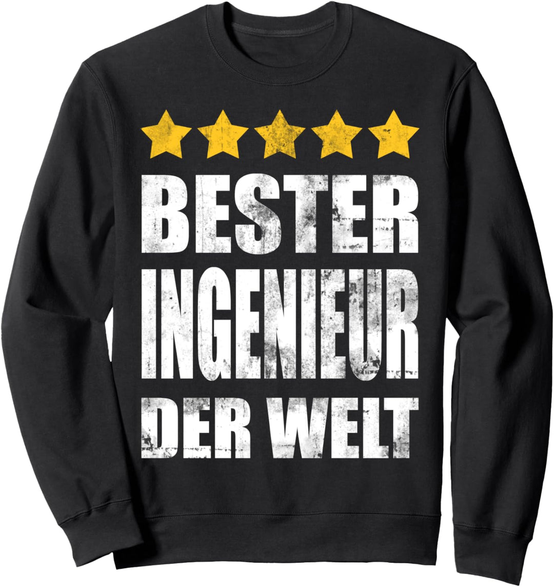 Bester Ingenieur Der Welt Maschinenbau Student Vintage Sweatshirt