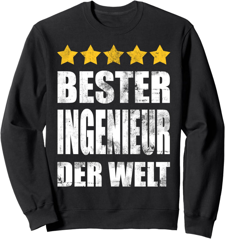 Bester Ingenieur Der Welt Maschinenbau Student Vintage Sweatshirt