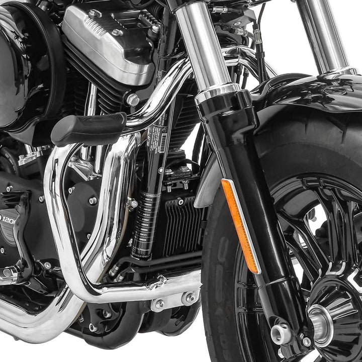 Sturzbügel für Harley Davidson Sportster 1200 CA Custom 13-16 Mustache Chrom