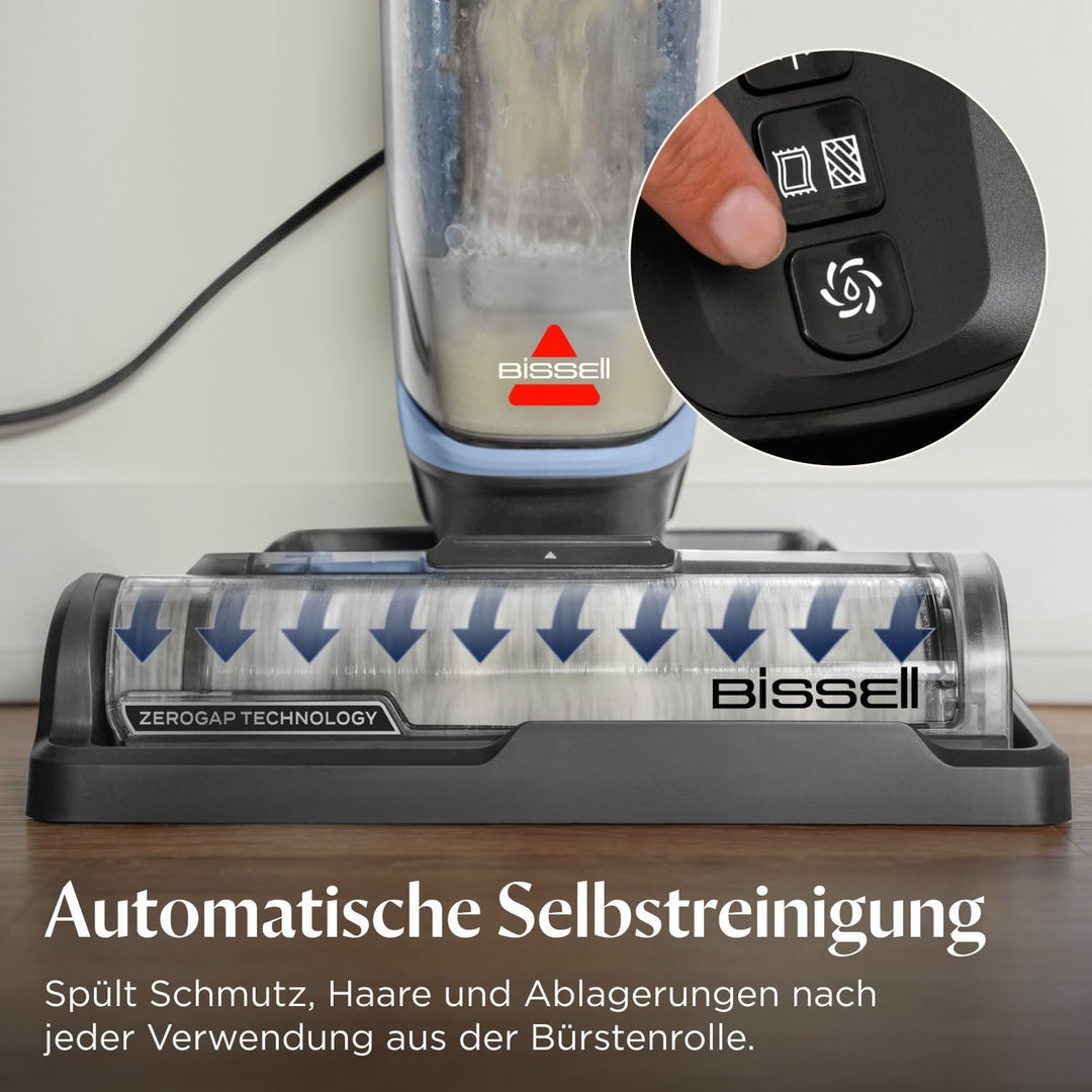 BISSELL CrossWave Edge, Staubsauger mit Wischfunktion, leistungsstarke Reinigung von Verschmutzungen