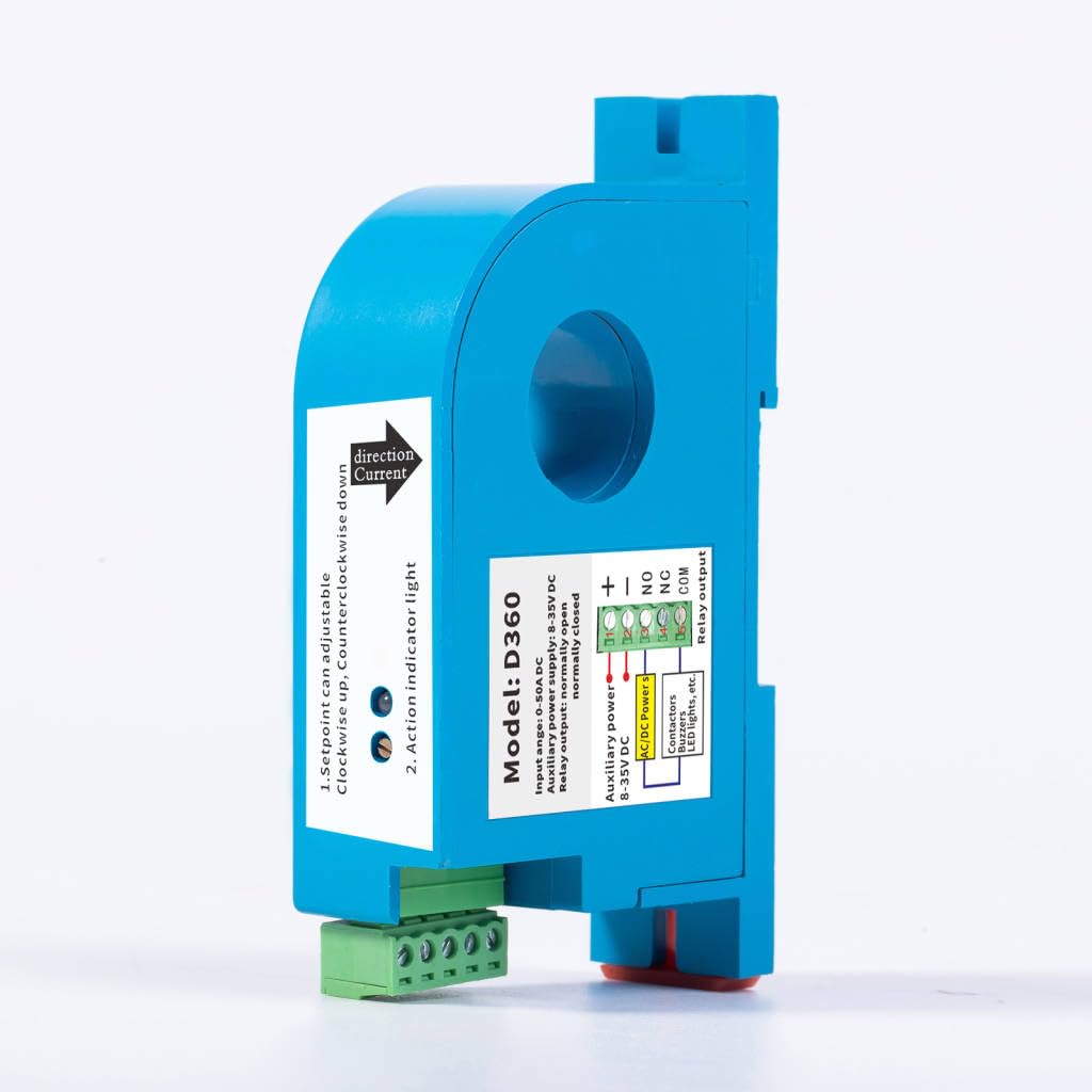 DC-Stromschalter, Stromerfassungsrelais DC-Stromerfassungsschalter 0-50 A Ampere Sensorüberwachungsr