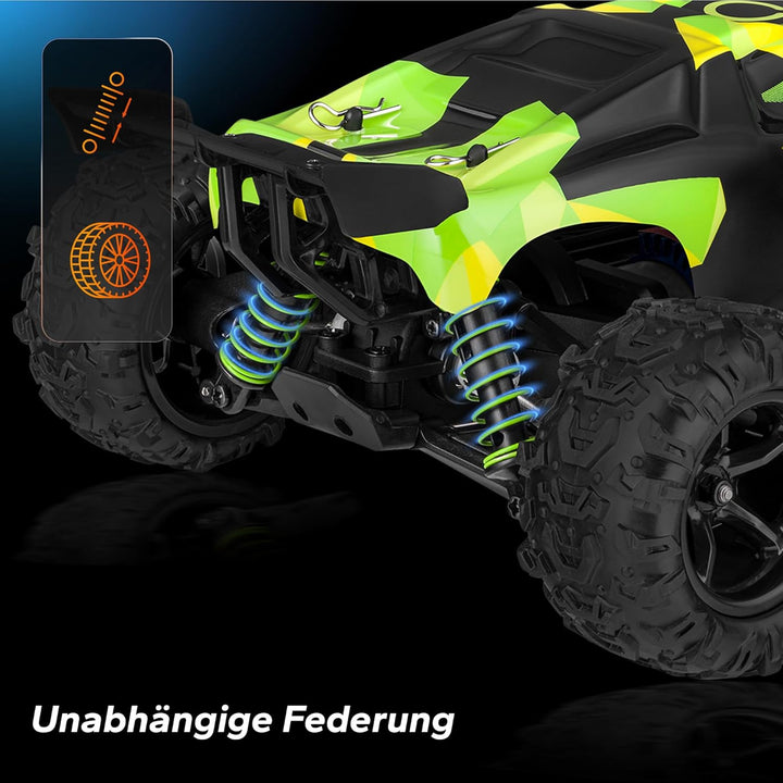 Overmax X-Monster 3.0 Truck Ferngesteuertes RC Auto 45 km/h, 1:18, 2 Akkus, Allrad, 100m Reichweite,