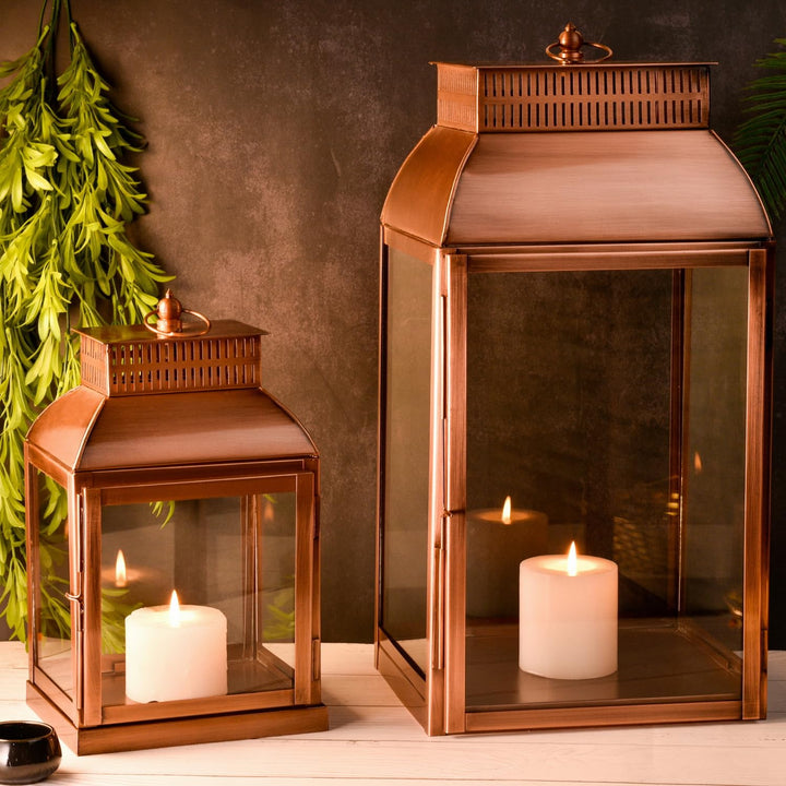 Marrakesch 2er Set Gartenlaterne Laterne 49cm & 34cm | Laternen für Draussen Smilia modern als Garte