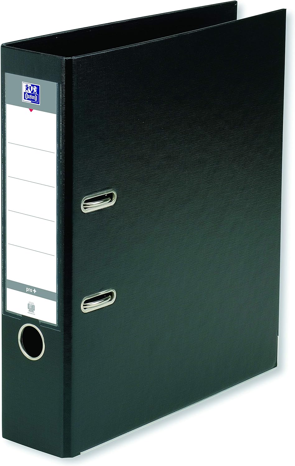 Oxford Smart Pro+ Ordner A4 80 mm PP/PP Schwarz 10er Stück, Schwarz
