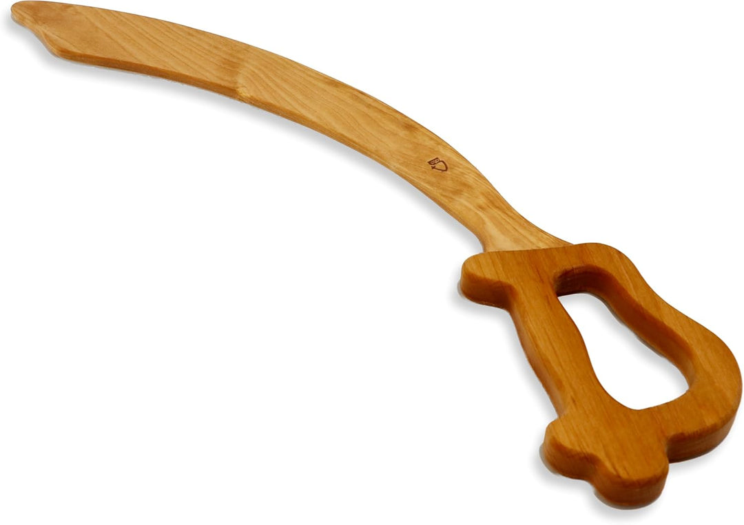 BestSaller 1121 Piratensäbel aus Holz, 56cm lang, Natur geölt (2 Stück) Natur 2 Stück, Natur 2 Stück