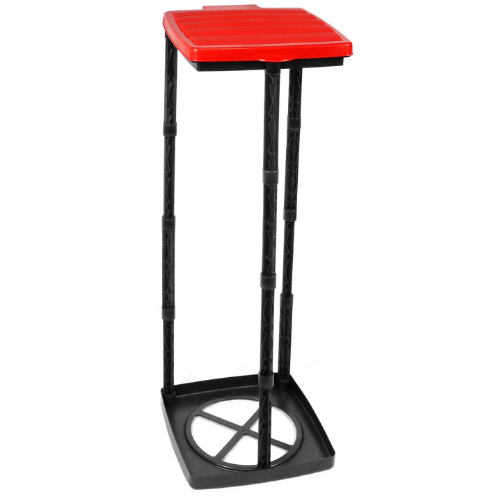 com-four® Müllsackständer mit Deckel - in 3 möglichen Höhen aufbaubar - optimal für Heim, Garten, We