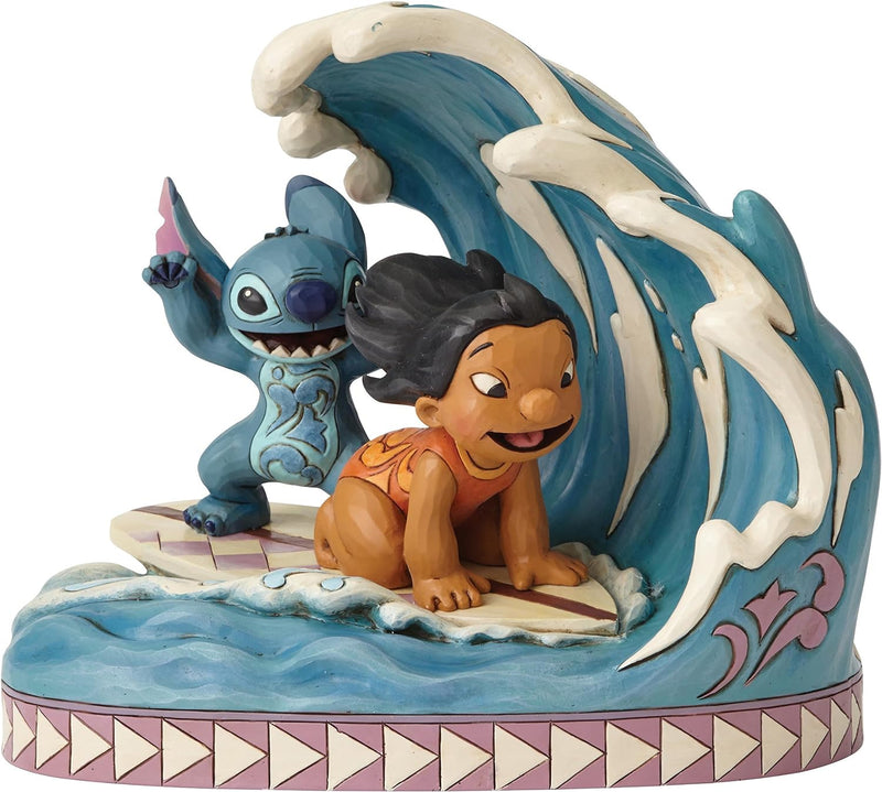 Disney 4055407 Tradition Catch the Wave (Lilo & Stitch 15th Anniversary Figur), mehrfarbig, 20 x 13