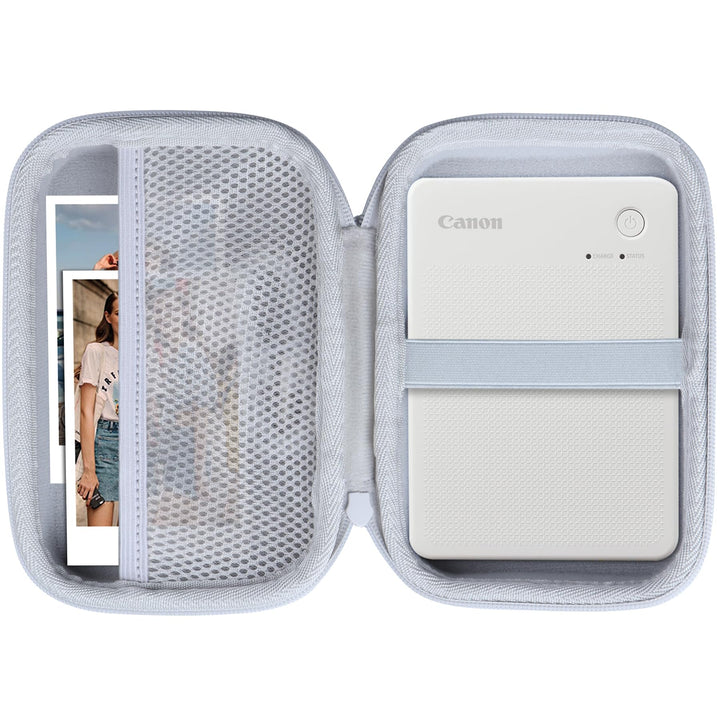 Hart Schutz Hülle Etui für Canon SELPHY QX20 / SELPHY Square QX10 Mobiler Fotodrucker (Weiss), Wei&#