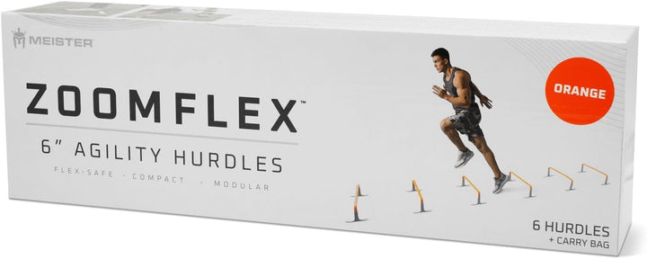 Meister ZoomFlex Agility-Hürden mit Tragetasche – Flex-Safe Modulares Geschwindigkeitstraining Siche