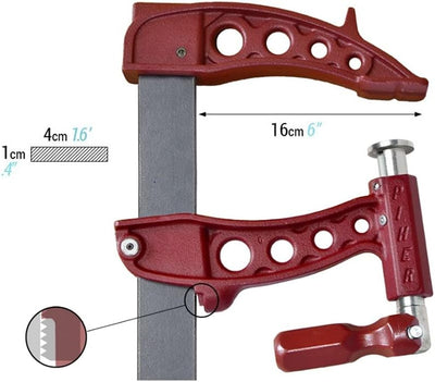 Piher Maxi-r – Schraubzwinge 200 x 16 cm 40 x 10 mm 200 cm, 200 cm