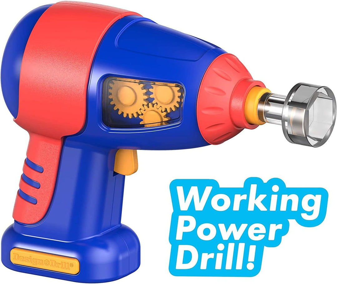 Learning Resources Design & Drill Schrauberkumpel Polizeimotorrad, Konstruktionsspielzeug für die Fe