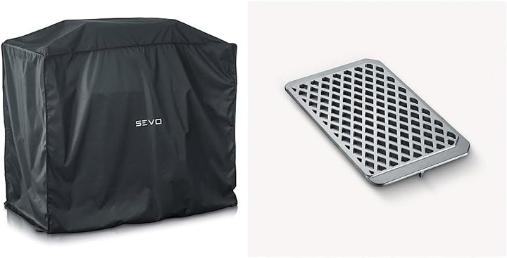 SEVERIN Grillabdeckung SEVO GTS für SEVERIN SEVO (SMART CONTROL) GTS & Gusseisen-Rost für SEVERIN SE