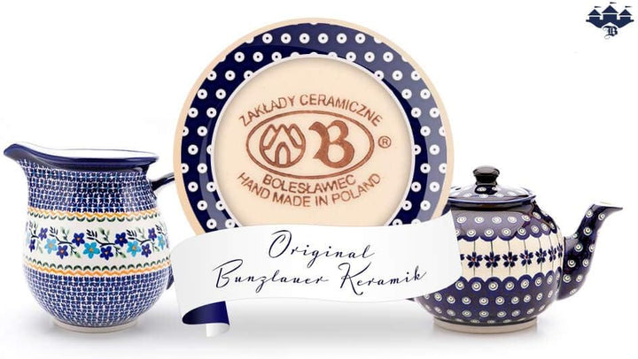 Original Bunzlauer Keramik Mörser mit Stössel im Set, Gewürzmörser zum Mahlen, Zerkleinern &amp; Püriere