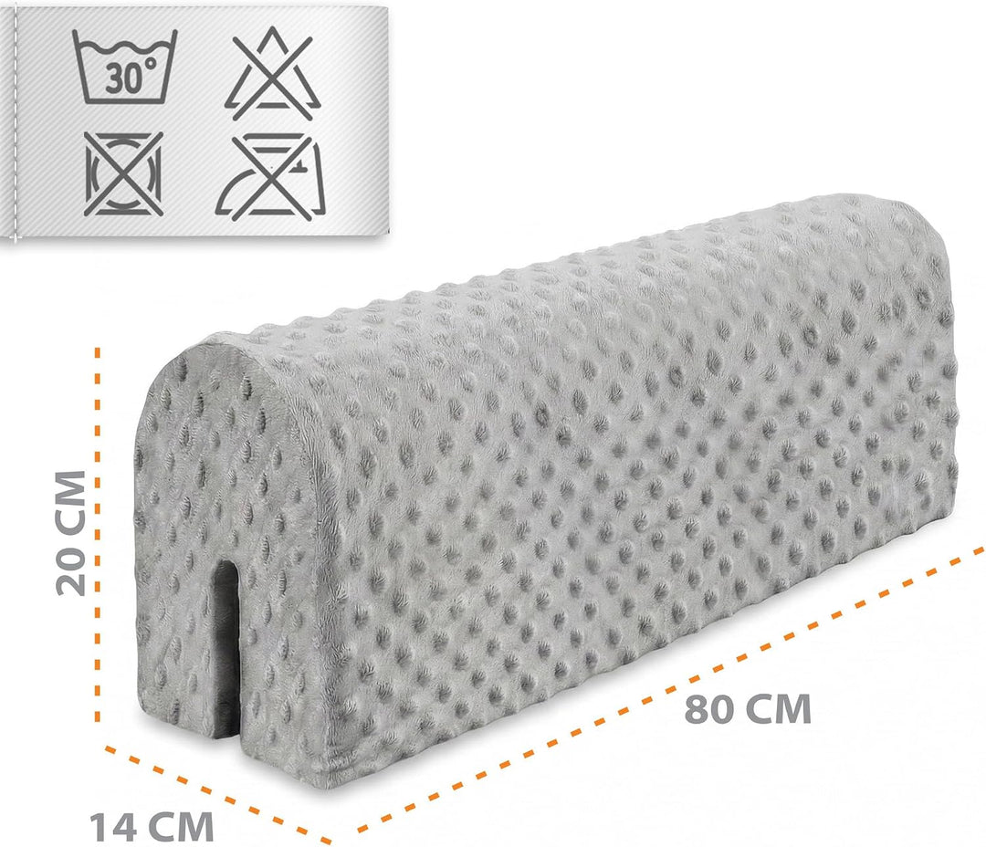 Bettkantenschutz für Kinderbetten Minky 80 cm - Schutz für Bettrahmen Baby Bett rausfallschutz für b