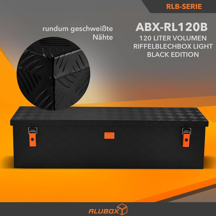 alubox Werkzeugkiste Riffelblech ABX-RL120B Aluminium 1,5mm Werkzeugkiste leicht und robust 120 Lite