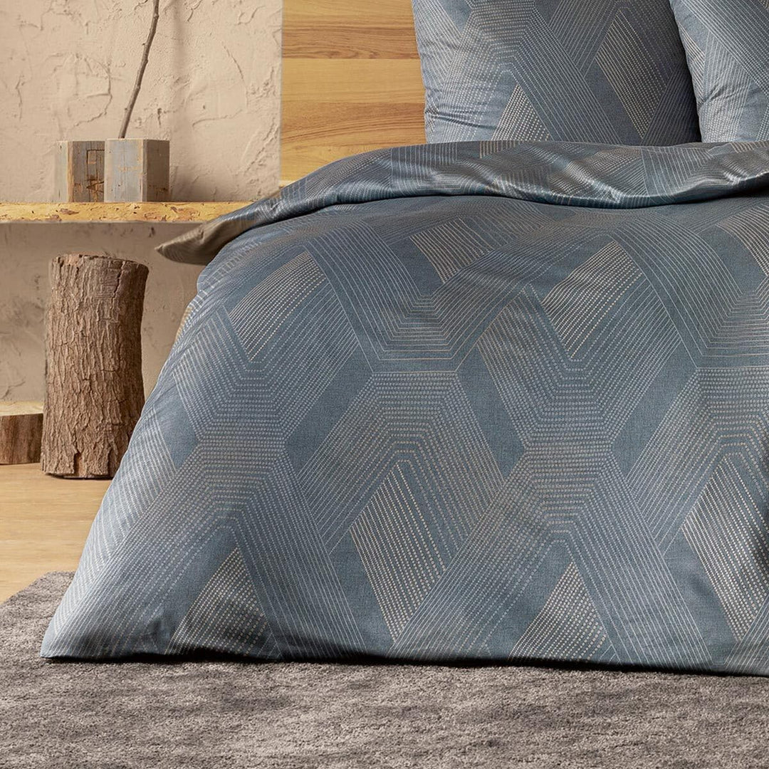 ESTELLA Mako Interlock Jersey Bettwäsche Quinn Graphit 1 Bettbezug 155 x 220 cm + 1 Kissenbezug 80 x