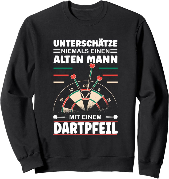 Dartspieler, Darts Zubehör Dartpfeile Steeldart Dart Sweatshirt