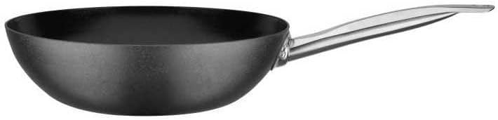 GSW 166706 Wokpfanne Avanti 28cm, Karbonstahl, Edelstahl rostfrei, schwarz
